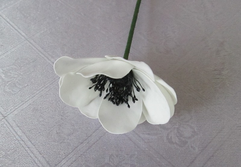 Мастер-класс, цветок анемона из фоамирана, фото пошаговое