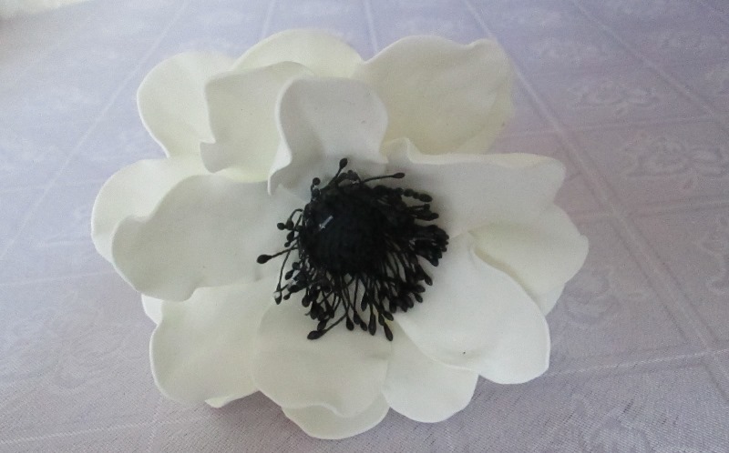 Мастер-класс, цветок анемона из фоамирана, фото пошаговое
