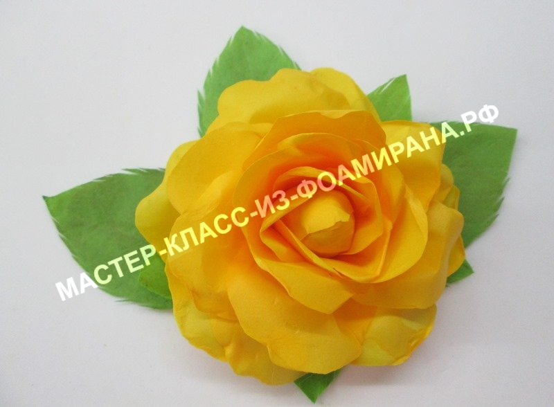 Мраморная роза из фоамирана: фото