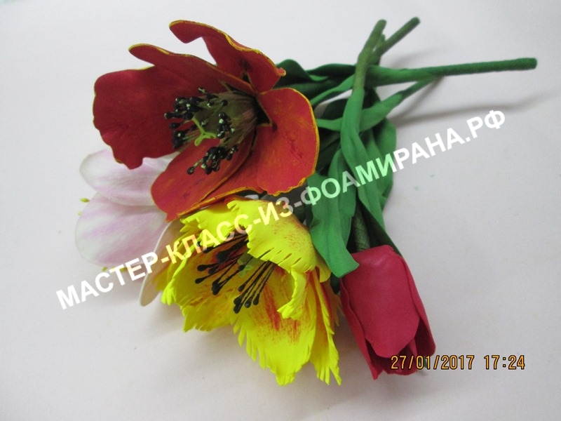 Мастер- класс тюльпан из фоамирана
