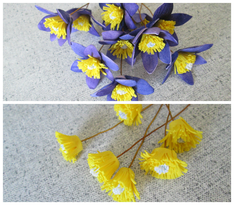 Мастер-класс: цветок из фоамирана (Сон-трава или подснежник), фото пошагово