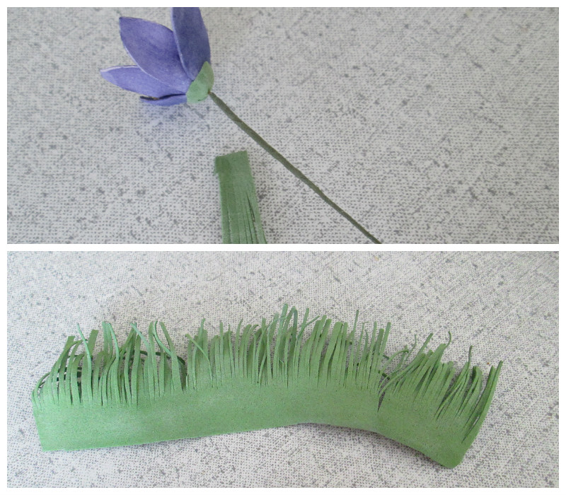 Мастер-класс: цветок из фоамирана (Сон-трава или подснежник), фото пошагово